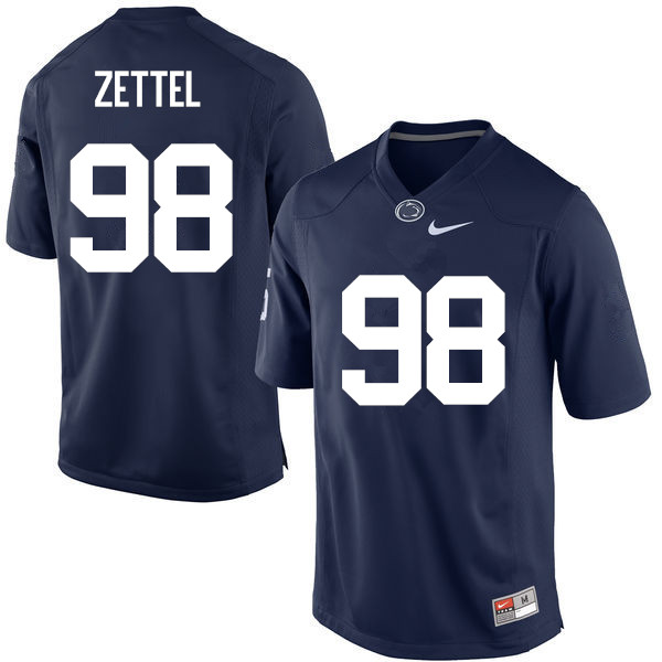 NCAA Nike Men's Penn State Nittany Lions Anthony Zettel #98 College Football Authentic Navy Stitched Jersey GVG1898NU